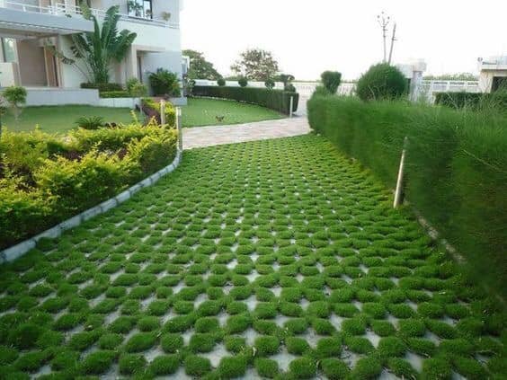 10 Stunning concrete grass pavers